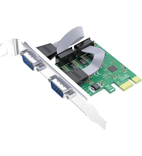 PCI Express to 2 Port 9 Pin RS-232 Seri Com DB9 Genişletme Kartı
