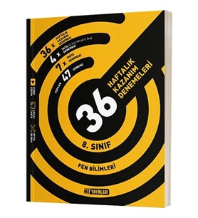 Hız Yayınları 8. Sınıf Fen Bilimleri 36 Haftalık Kazanım Denemeleri