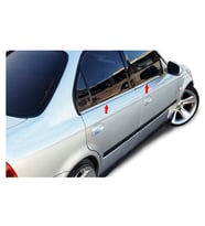 Honda Civic 1996-2000 Sedan Paslanmaz Çelik Krom Cam Çıtası 4 Parça
