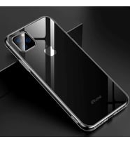 iPhone 11 Pro Max Kılıf İnce ve Esnek Şeffaf Süper Silikon