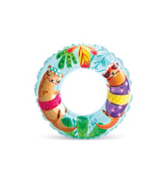 Çocuk Yüzme Simidi - Intex - Şeffaf Desenli - Gök Mavisi - 61cm (59242)