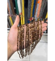 Hematit Taşı Yassı Kesim Parlak Kahverengi 6mm Doğal Taş Dizi