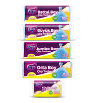 Güçlü Çöp Torbası Karışık Boy Beşli Paket