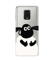 Redmi Note 9 Pro / 9s Uyumlu Koyun Tasarımlı Şeffaf Telefon Kılıfı