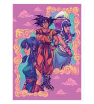 Dragon Ball Z - Son Goku Ve Chichi Tablo Ahşap Poster Dekoratif