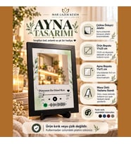 Dünyanın En Güzel Kızı – Aynalı Spotify Çerçeve makyaj aynası çerçeve Sevgiliye anlamlı hediye