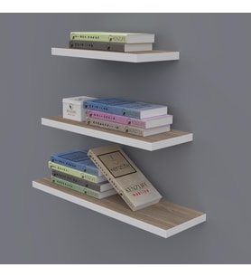 Kenzlife kitaplık nadire 000*050-040-030*20 crd duvar rafı