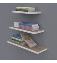Kenzlife kitaplık nadire 000*050-040-030*20 crd duvar rafı