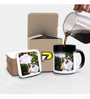 Kişiye Özel Fotoğraf Baskılı Sihirli Kupa Bardak Seti