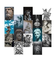 Orora Heykel-Sanat Temalı Poster Duvar Kağıdı Seti-15li-230g-A5