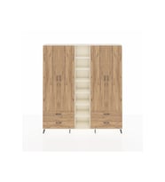 Arges Gardrop 12 Raflı 4 Çekmeceli 2 Askılı 220x30x243 Aytaşı-Çam