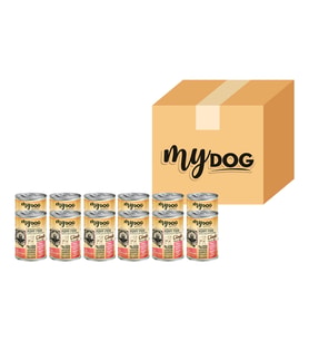 MYDOG KUZU PARÇA ETLİ YAVRU KÖPEK KONSERVESİ 12 Lİ (400GR)