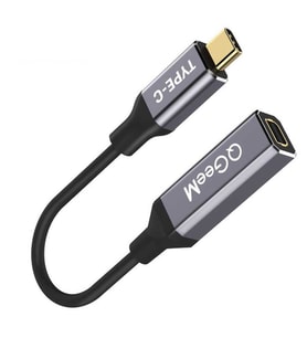 Type-C den Mini Display Dönüştürücü 4K 60Hz Görüntü Aktarımı Kablosu Küçük ve Güçlü 15Cm (Siyah)