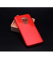 Samsung Galaxy S9 Plus Kılıf Simli Parlak Shining Kapak (Kırmızı)