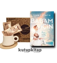 Kutupkitap Bambu Fincan Türk Kahvesi Kişiye Özel Not Babam İçin Kitap Hediye Seti