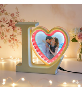 KALP LOVE FOTOĞRAFLI BEYAZ SİHİRLİ AYNA