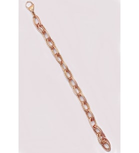 Rose Gold Renk Vıp Çelik Bileklik