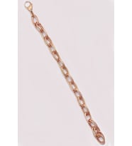 Rose Gold Renk Vıp Çelik Bileklik