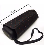 Marlux Mini Cep  Bayan Şemsiye, Kırmızı Puanteli  17 cm, Ultra Mini Şemsiye