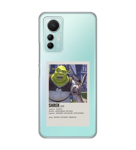 Xiaomi Mi 12 Lite Uyumlu Shrek Minimalsit Poster Desenli Şeffaf Telefon Kılıfı