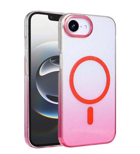 iPhone 16E Glossy Magsafe Kapak - Pembe
