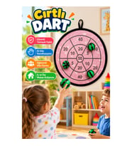 Çocuklar İçin Cırtlı Dart Oyunu – Yumuşak Toplu Eğlence ve Beceri Seti