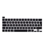 Apple Macbook Pro 16' Touch Bar A2141 Q Klavye Koruyucu Silikon Ped (Siyah)