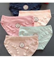 Midnight Soft Ribana 5'li Bikini Kadın İç Giyim Büyük Beden Külot-RENKLİ (Çok Renkli)