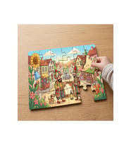 Karagöz ile Hacivat Tasarımlı 24 Parça Ahşap Çocuk Puzzle