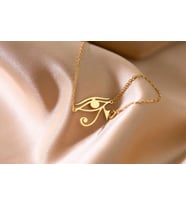 Kişiye Özel 925 Ayar Gümüş Horus'un Gözü Sembol Bileklik (Gold)