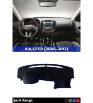 Kıa Ceed (2006-2012) 3d Torpido Koruma Kılıfı - Ön Göğüs Panel Kaplama - Mavi Şerit