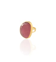 Kadir Jewellery 22 Ayar Altın Kaplama Kadın Fosil Taşlı Yüzük