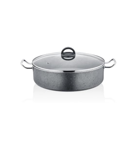 Granit Mega Basık Tencere 32 Cm