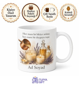 Mum Yapan Kadınlara Erimiş Soya ve Esans Temalı Atölye Kupası Hediye