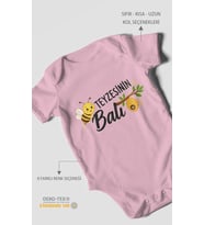 Teyzesinin Balı Kısa Kollu Bebek Body %100 Pamuk