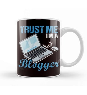 Trust Blogger Influencer Blogging Vlogging Story Influencer Kupa Bardak Porselen