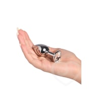 Metal Gümüş Taşlı Süper  Plug  Tıkaç 7cm+ Kaydırıcı
