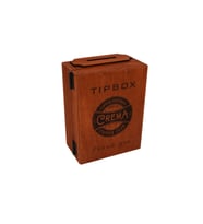 Retro Coffee Shop FİMA LOGONUZ EKLENİR Dikey tip Box Asma Kilit Hediyeli 16cm Yükseklik 12cm En (Kahverengi)