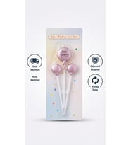3'lü Balon Tasarımlı Pembe Happy Birthday Pasta Mum Seti - Doğum Günü Pastası Mumu
