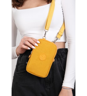 M 226 Mega Bag Krinkıl Kumaş Unisex Küçük Omuz Çantası, Telefonluk