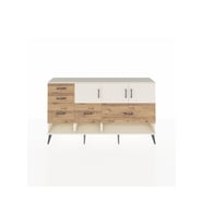 Arges Konsol 3 Raflı 5 Çekmeceli 3 Kapaklı 176x30x99 Aytaşı-Aytaşı/Çam