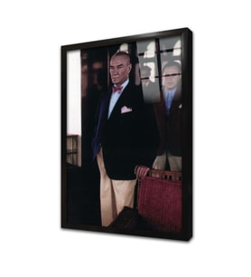 Atatürk Çerçeveli Cam Tablo