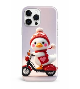 İPhone 16 Pro Novera Cozy Friends Collection Çift Katmanlı Essential Tough Telefon Kılıfı