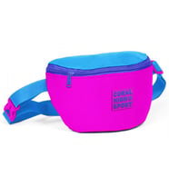Coral High Sport Pembe-Mavi İki Bölmeli Bel Çantası