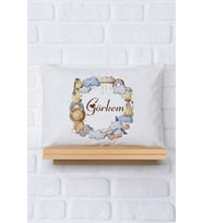 Pia Baby Premium %100 Pamuk İsme Özel Bebek Yastık Kılıfı 35*45 cm 5053-12