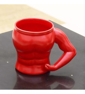 Kaslı Kupa Bardak  (Kırmızı)