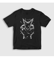 Presmono Unisex Çocuk Siyah Cosmic Garou Anime One Punch Man T-Shirt 441612tt