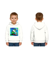 Unisex  Baskılı brawl stars Çocuk Swaetshirt Kapüşonlu 3 İplik Şardonlu (Beyaz)