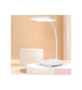 Kablosuz LED Masa Lambası, Dokunmatik, Göz Koruma, Dimmer Ayarlı (Krem)