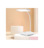 Kablosuz LED Masa Lambası, Dokunmatik, Göz Koruma, Dimmer Ayarlı (Krem)